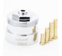 BLUMKRAFT - Adaptador de metal para radiadores M28 x1.0 - M30x1.5 compatible con Vama, Orkli. Válvula termostática M28-M30 M28F-M30M