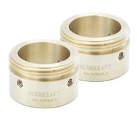 BLUMKRAFT - Lote de 2 adaptadores radiadores de latón compatibles con Danfoss RA (20-23 mm) a M30 x 1,5 para termostato/cabeza termostática M30x1.5 macho