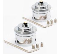 BLUMKRAFT - Lote de 2 adaptadores radiadores Giacomini de 22,6 mm, 2 muescas a M30 x 1,5 para termostato, cabeza termostática M30 x 1,5 macho