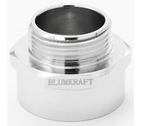 BLUMKRAFT - Lote de 5 adaptadores de metal PG-métrico PG16 macho a M25 x1.5 hembra (PG16-M25) - Latón niquelado