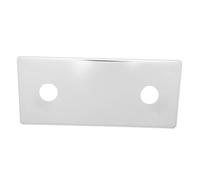 BLUMKRAFT - Tapa de platino doble acero inoxidable A2 + tratamiento cromado para grifo de pared. Efecto espejo. Distancia entre ejes: 150 mm. Diámetro: 26 mm