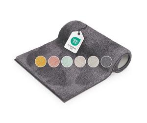 Blumtal Alfombra Baño Secado Rapido Chenille Pelo Largo - 50x80 cm Alfombrilla Baño Antideslizante - Certificado Oeko-Tex - Alfombrilla Ducha Lavable Bathroom Mat Bath Mat - Tapete WC Gris Oscuro