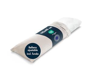 Blumtal Almohada para Dormir de Lado 40 x 145 + Funda - Almohada Dormir de Lado Certificada Oeko-Tex - Almohada Embarazada con Relleno Regulable - Almohada Grande y Larga para Abrazar