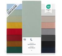 Blumtal Basics - Juego de 2 sábanas bajeras de 150 x 200 cm, de 30 cm, sábana Bajera de 150 x 200 Microfibra, Suave, Resistente, Antiarrugas, con certificación Oeko-Tex y Summer Green