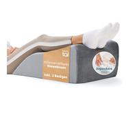 Blumtal cojín ergonómico para Venas - cojín para piernas Regulable en Altura contra piernas Pesadas - cojín de posicionamiento para Adultos - cojín para Venas con Funda Lavable en Gris