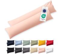 Blumtal Funda Almohada 40x145 cm - 100% Algodón Suave - Rosa - Juego de 2 Fundas de Almohada 40x145- Fundas de cojín con Certificado Oeko-Tex, para Almohadas y Cojines