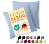 Blumtal Funda de Almohada 40 x 40, 2 Unidades - Fundas de Almohada con certificación Oeko-Tex 100% Microfibra Extra Suave y aptas para Lavadora - Funda de Almohada 40 x 40 Azul