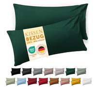 Blumtal Funda de Almohada 40 x 60, 2 Unidades - Fundas de Almohada con certificación Oeko-Tex 100% Microfibra Extra Suave y aptas para la Lavadora - Funda de Almohada 40 x 60 Verde Oscuro