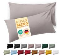 Blumtal Funda de Almohada 40 x 60, 2 Unidades - Fundas de Almohada con certificación Oeko-Tex 100% Microfibra Extra Suave y aptas para la Lavadora - Funda de Almohada 40 x 60 Gris Claro