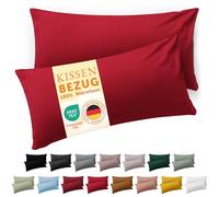Blumtal Funda de Almohada 40 x 80, 2 Unidades - Fundas de Almohada con certificación Oeko-Tex 100% Microfibra Extra Suave y aptas para la Lavadora - Funda de Almohada 40 x 80 Rojo