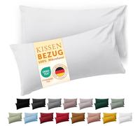 Blumtal Funda de Almohada 50 x 80, 2 Unidades - Fundas de Almohada con certificación Oeko-Tex 100% Microfibra Extra Suave y aptas para la Lavadora - Funda de Almohada 50 x 80, Color Blanco