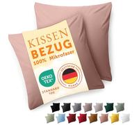 Blumtal Funda de Almohada 80 x 80, 2 Unidades - Fundas de Almohada con certificación Oeko-Tex 100% Microfibra, Extra Suaves y aptas para la Lavadora - Funda de Almohada 80 x 80 Rosa