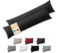 Blumtal Funda de Almohada para Personas Que Duermen de Lado - 40 x 145 cm, 2 Unidades - Certificación Oeko-Tex, Extra Suaves y aptas para Lavar a máquina - Almohada - Funda de Almohada Antracita