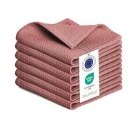 Blumtal Juego de 10 paños de cocina de 30 x 30 cm, 100 % algodón, lavables a 60 °C, paños de cocina y de cocina, paños de cocina, paños lavables, paños de cocina, paños de cocina, color rosa