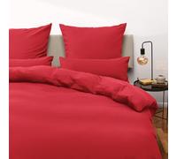 Blumtal Juego de Funda Nordica Cama 150 - Microfibra Juego de Funda Edredon 220 x 240 y 2 Fundas de Almohada 40x80, Certificado Oeko-Tex, Muy Suave y Transpirable - Rojo