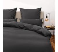 Blumtal Juego de Funda Nordica Cama 90 - Microfibra Juego de Funda Edredon 155x200 y 2 Fundas de Almohada 40x80, Certificado Oeko-Tex, Muy Suave y Transpirable - Antracita