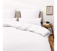 Blumtal Juego de Funda Nordica Cama 90 - Microfibra Juego de Funda Edredon 155x200 y 2 Fundas de Almohada 40x80, Certificado Oeko-Tex, Muy Suave y Transpirable - Blanco