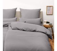 Blumtal Juego de Funda Nordica Cama de 90 - Microfibra Juego de Funda Edredon 155x220 y 1 Funda de Almohada 70x40certificado Oeko-Tex, Muy Suave y Transpirable - Gris