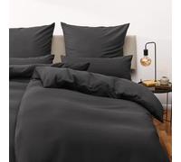 Blumtal Juego de Funda Nordica Cama de 90 - Microfibra Juego de Funda Edredon 155x220 y 1 Funda de Almohada 70x40certificado Oeko-Tex, Muy Suave y Transpirable - Antracita
