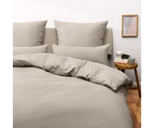 Blumtal Juego de Funda Nórdica de Microfibra Muy Suave y Transpirable - Cama 105: 200x200cm 2X 40x80cm, Taupe