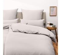 Blumtal Juego de Funda Nórdica de Microfibra Muy Suave y Transpirable - Set de 2 Piezas Funda Edredón Nórdico + 1 Funda de Almohada para Cama de 90, Gris Claro de Luna