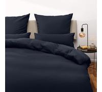 Blumtal Juego de Funda Nórdica de Microfibra Muy Suave y Transpirable - Set de 3 Piezas Funda Edredón Nórdico + 2 Fundas de Almohada para Cama de 120, Azul Oscuro