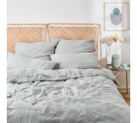 Blumtal Juego Nórdico Muselina 200x200 cm - Algodón Certificado Oeko-Tex - Funda Nórdica 200x200 con 2 Fundas de Almohada 80x80 - Azul