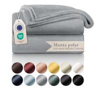 Blumtal Manta Polar 150 x 200 cm, Color Gris con Certificado Öko-Tex®, Manta para sofá, cocooning, Gruesa, esponjosa, Suave y cálida