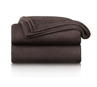 Blumtal Mantas para Sofá de Franela Suave y Acolchada - Manta Polar 100% Microfibra Extra Suave, Manta de sofá, de Cama o de Sala de Estar, Marrón Oscuro, 220 x 240 cm