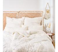 Blumtal Muselina Ropa de Cama 135x200 cm en un Juego de 2 - Oeko-Tex Certificado Ropa de Cama 135x200 algodón - 2X Funda nórdica 135 x 200 + 2X Funda de Almohada 80x80 - Ropa de Cama 135x200 Beige