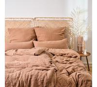 Blumtal Pack Doble Nórdico Muselina 135x200 cm - Algodón Certificado Oeko-Tex - 2 Fundas Nórdicas 135x200 con 2 Fundas de Almohada 80x80 - Cobre