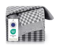 Blumtal paños de Cocina Algodon 50x70cm en Juego de 10 - Trapos Cocina Algodon 100% - Trapos de Cocina para secar súper absorbentes - paño Cocina Negro a Cuadros