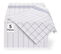 Blumtal paños de cocina algodon 50x70cm en juego de 5 - trapos cocina de 100% algodon - trapos de cocina para secar súper absorbentes - paños cocina algodon - paño cocina - trapo cocina azul a cuadros