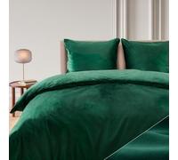 Blumtal Ropa de Cama 155x220 cm Cashmere-Touch Felpa - Ropa de Cama Oeko-Tex Suave + 2 Fundas 80x80 - Juego de Ropa de Cama Acolchada Microfibra - Verde