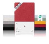 Blumtal® Sabana Bajera 180x200 de Rizo - sabanas bajeras Suaves de 180x200 - Sabana Bajera con Certificado Oeko-Tex 100 - para colchones de hasta 25 cm de Altura - Sabana 180x200 - de Color Rojo