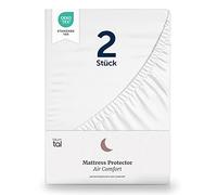 Blumtal Set de 2 Protector de Colchón Rizo Impermeable 120 x 190cm - Cubre Colchón de Algodón Transpirable y Antiácaros, con Elásticos en Todo el Contorno