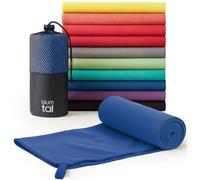 Blumtal Toalla XXL 200 x 100 cm - Secado rápido microfibra - Fitness / Playa / Gimnasio - Viaje compacto - Azul