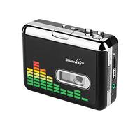 BlumWay Convertidor de Casete a MP3, Reproductor de Casete portátil a través de USB Drive, Cinta de Audio y música a Reproductor MP3 con Auriculares