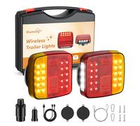 BlumWay Luces magnéticas inalámbricas para remolques, transmisores mejorados de 2,4 GHz con batería de 2000 mAh, kit de iluminación para camiones, barcos, autocaravanas, vehículos, caravanas