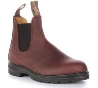 BLUNDSTONE 2247 Granulado Cuero Chelsea sin Cordones Mujer Botas Marrón Talla 3-