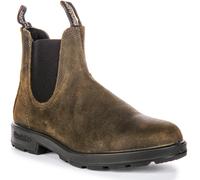 Blundstone Botas Chelsea Unisex Gamuza Encerada Resistente Al Agua Olive UK 8-12