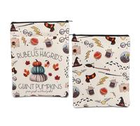 BLUPARK Funda de libro inspirada en HP Potter, regalos para amantes de los libros, regalos para libros de tapa blanda Potter Merch Bookish regalo, Blanco apagado, Calabazas gigantes Hp Bs