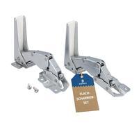 Bluparts 10090982 - Juego de bisagras para puerta inferior para AEG 4055504197 en frigorífico