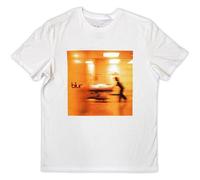 Blur - Camiseta Portada del Álbum para Adultos Unisex (M) (Blanco)