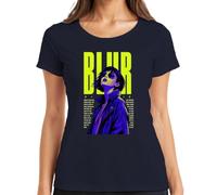 Blur Romantic Chaos Radiant Nights Japan Y2K - Camiseta para mujer, azul marino, S