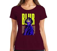 Blur Romantic Chaos Radiant Nights Japan Y2K - Camiseta para mujer, granate, S
