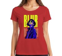 Blur Romantic Chaos Radiant Nights Japan Y2K - Camiseta para mujer, rojo, S