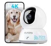 blurams Monitor Infantil 4K, Cámaras Indoor de 8MP, Cámara para Mascotas con App, Llamada con un Toque, Visión Noturna a Color, Seguimiento de Movimiento, 5GHz/2.4GHz