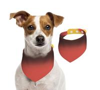 Blurry Red - Bandanas reversibles de algodón para perro, babero ajustable para perros pequeños y grandes, para cumpleaños, boda, impresión de doble cara