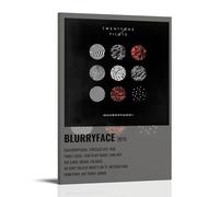 BLURRYFACE-TWENTY ONE PILOTSPósteres para dormitorio, póster estético, pintura decorativa, lienzo, arte de pared, póster para sala de estar, dormitorio, pintura de pared, estilo marco, 20 x 30 cm
